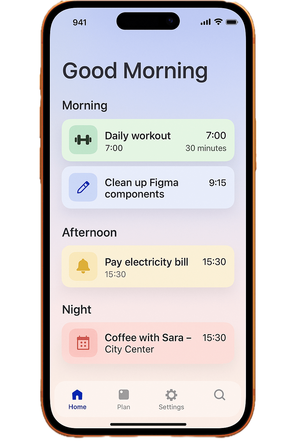 Life Forge App Interface - Tasks, Reminders, Routins, and Events